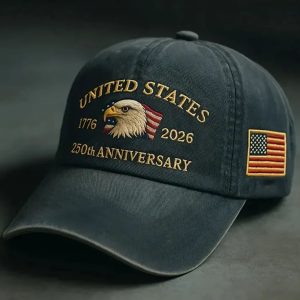 United States 250th Anniversary 1776 2026 Patriotic Eagle Hat