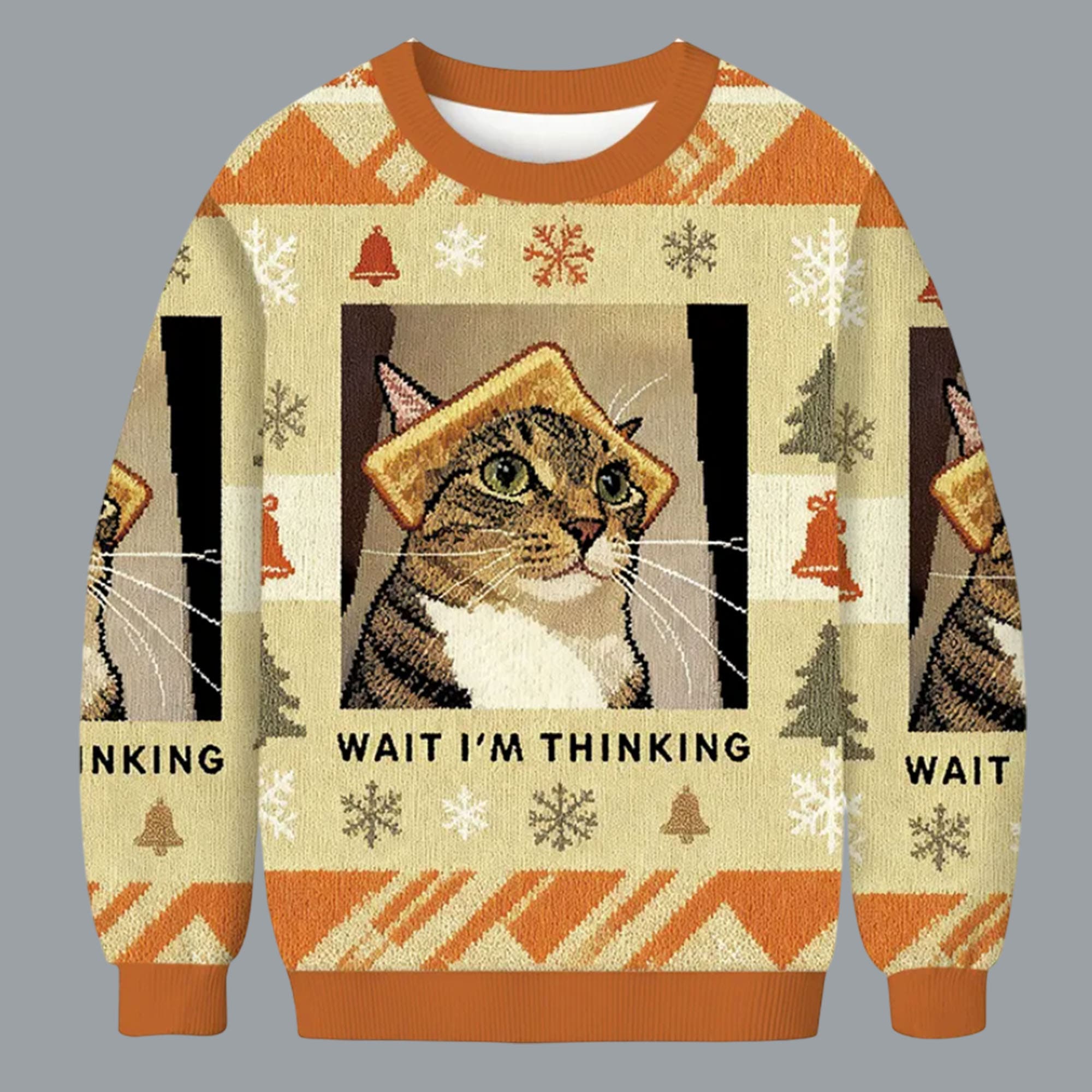 Wait Im Thinking Meme Christmas Ugly Sweater Wait Im Thinking Meme Christmas Ugly Sweater
