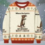 Where The Fuck Is My Spoon Christmas Ugly Sweater