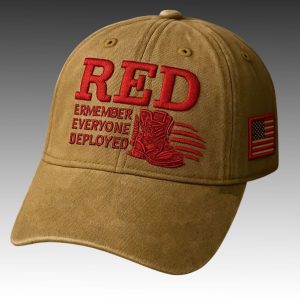 RED Remember Everyone Deployed Veteran Hat 1