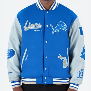2025 Detroit Lions By Golf One Pride Jacket 1