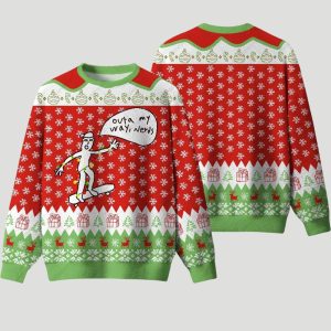 Outta My Way Nerds Ugly Christmas Sweater