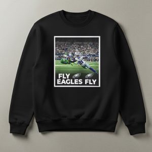 DeVonta Smith Touchdown Fly Eagles Fly Shirt 1