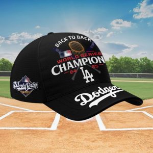 Dodgers Back To Back World Series 2025 Champions Cap