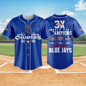 Blue Jays 3x World Series Champions 2025 Jersey