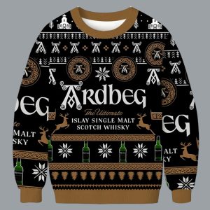 Ardbeg The Ultimate Islay Single Malt Scotch Whisky Ugly Christmas Sweater 1 Ardbeg The Ultimate Islay Single Malt Scotch Whisky Ugly Christmas Sweater