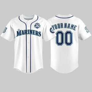 Mariners 50 Seasons Celebration Special Edition Custom Jersey 1 Mariners 50 Seasons Celebration Special Edition Custom Jersey 1