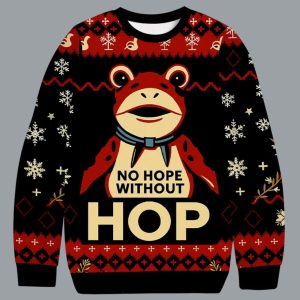 No Hope Without Hop Christmas Ugly Sweater 1 No Hope Without Hop Christmas Ugly Sweater