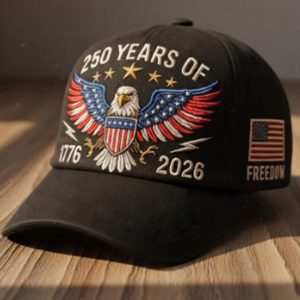 250 Years Freedom American Eagle 1776 2026 Patriotic Hat 1 250 Years Freedom American Eagle 1776 2026 Patriotic Hat