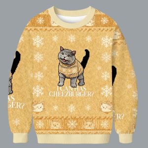 I Can Has Cheezburger Ugly Christmas Sweater 1 I Can Has Cheezburger Ugly Christmas Sweater