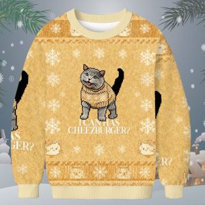I Can Has Cheezburger Ugly Christmas Sweater