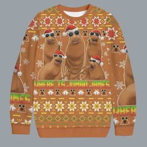 Marcus The Worm Christmas Ugly Sweater 1 Marcus The Worm Christmas Ugly Sweater
