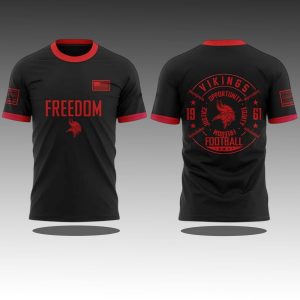 Vikings 2025 Justice Opportunity Equity Freedom Football Shirt