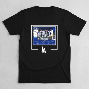 2025 Dodgers Autographed World Series Signatures Shirt
