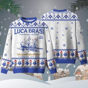 Luca Brasi Sleep With The Fishes Ugly Christmas Sweater
