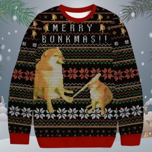 Cheems Doge Meme Christmas Ugly Sweater