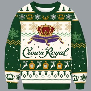 Crown Royal Reindeer Christmas Ugly Sweater 1 Crown Royal Reindeer Christmas Ugly Sweater