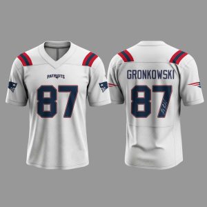 Patriots X Rob Gronkowski 87 Football Jersey