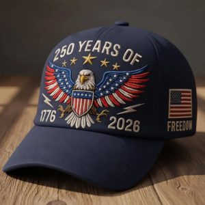 250 Years Freedom American Eagle 1776 2026 Patriotic Hat