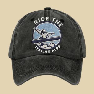 Snowboarding Ride The Italian Alps Hat