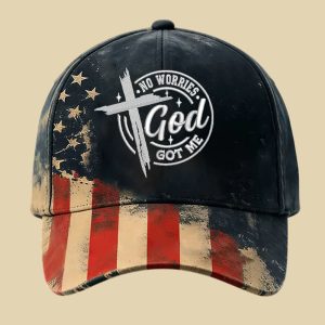 American Flag No Worries God Got Me Hat 1 American Flag No Worries God Got Me Hat 2