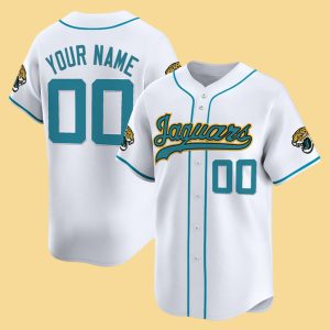 Jacksonville Jaguars 2025 Vapor Baseball Custom Jersey 2 Jacksonville Jaguars 2025 Vapor Baseball Custom Jersey 1