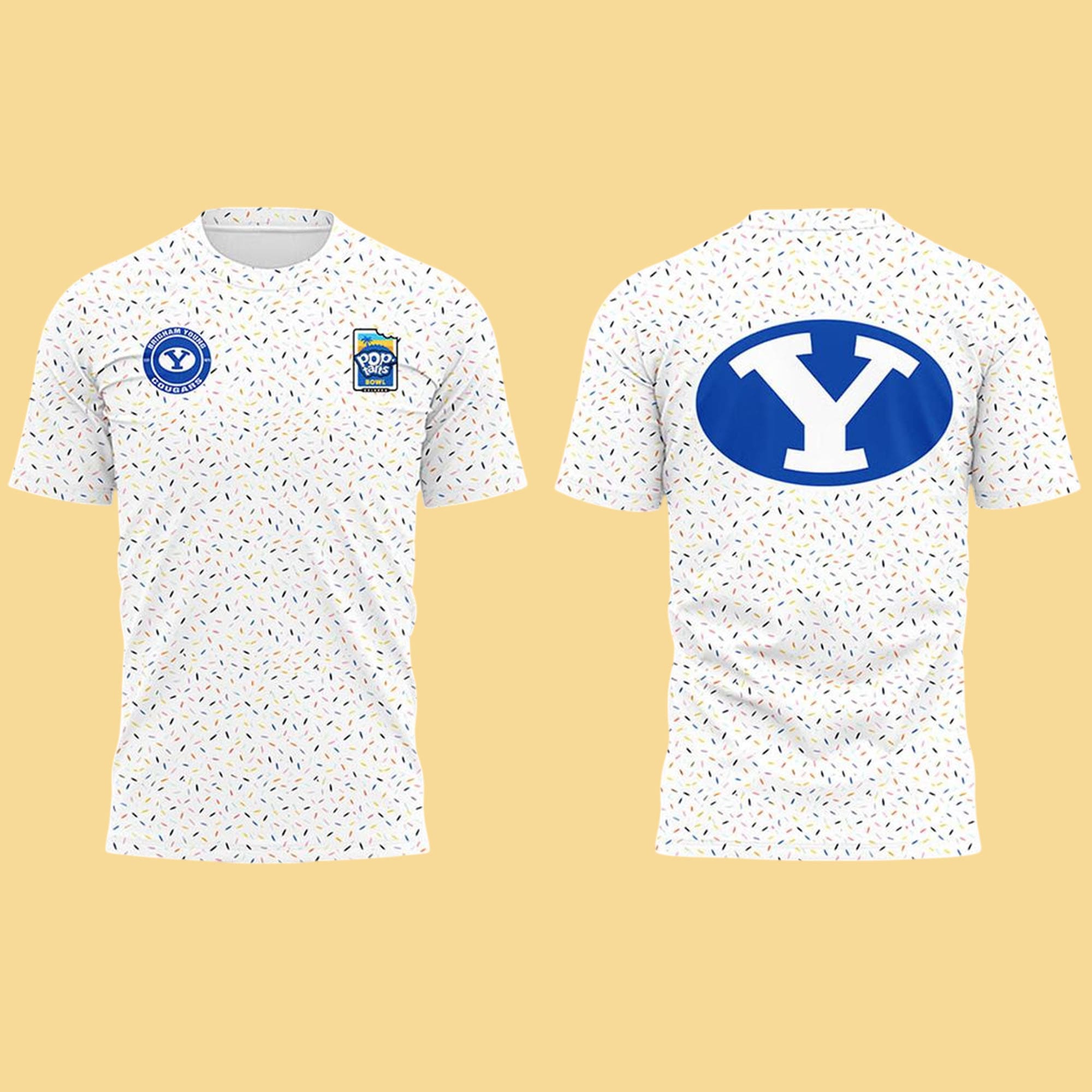 BYU Cougars Pop Tarts Bowl Champions 2025 Sprinkles Detail Hoodie BYU Cougars Pop Tarts Bowl Champions 2025 Sprinkles Detail Hoodie