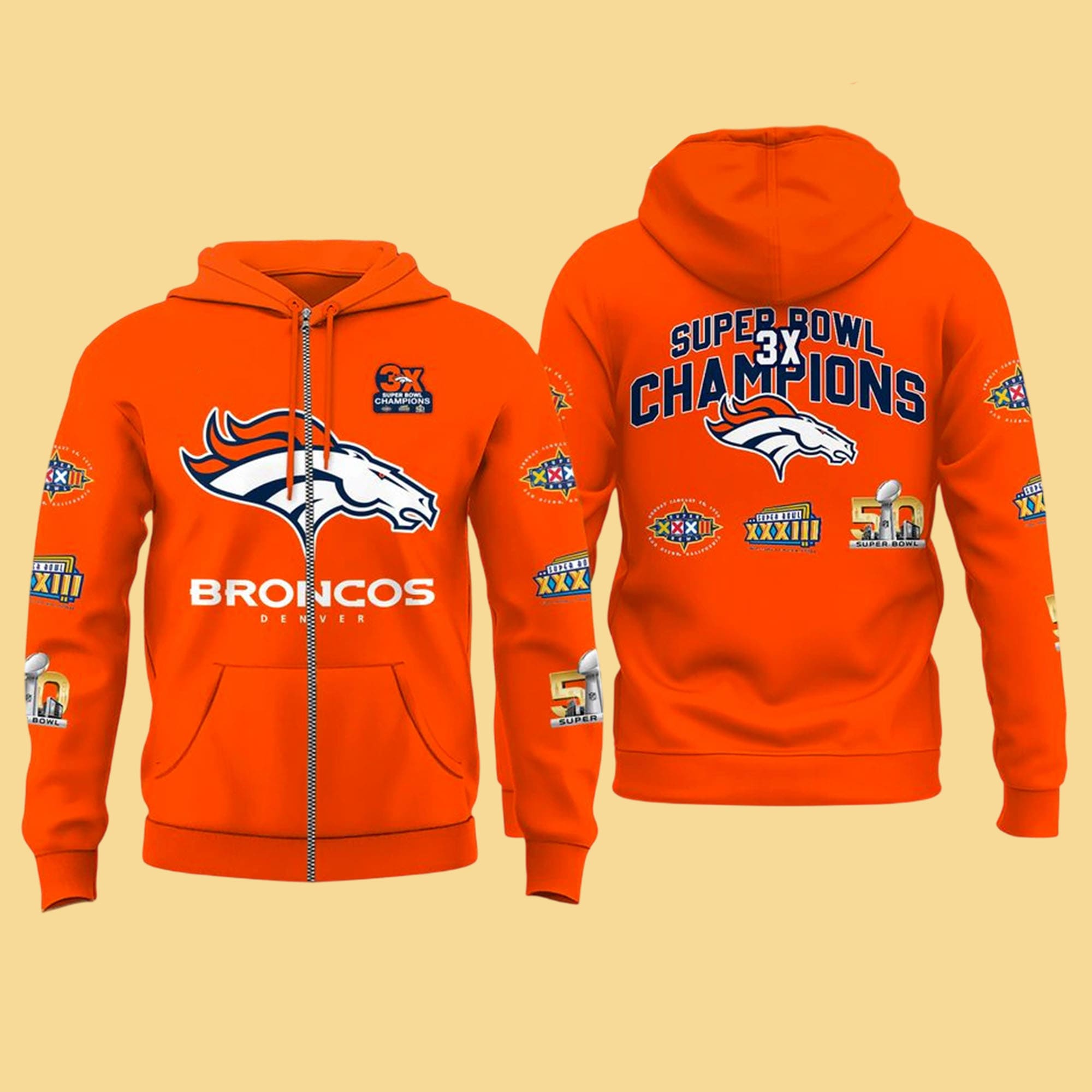 Broncos 3x Super Bowl Champions Collection Shirt Broncos 3x Super Bowl Champions Collection Shirt