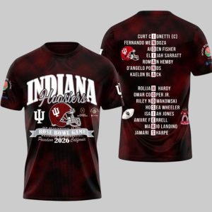 Indiana Football 2026 Rose Bowl Shirt