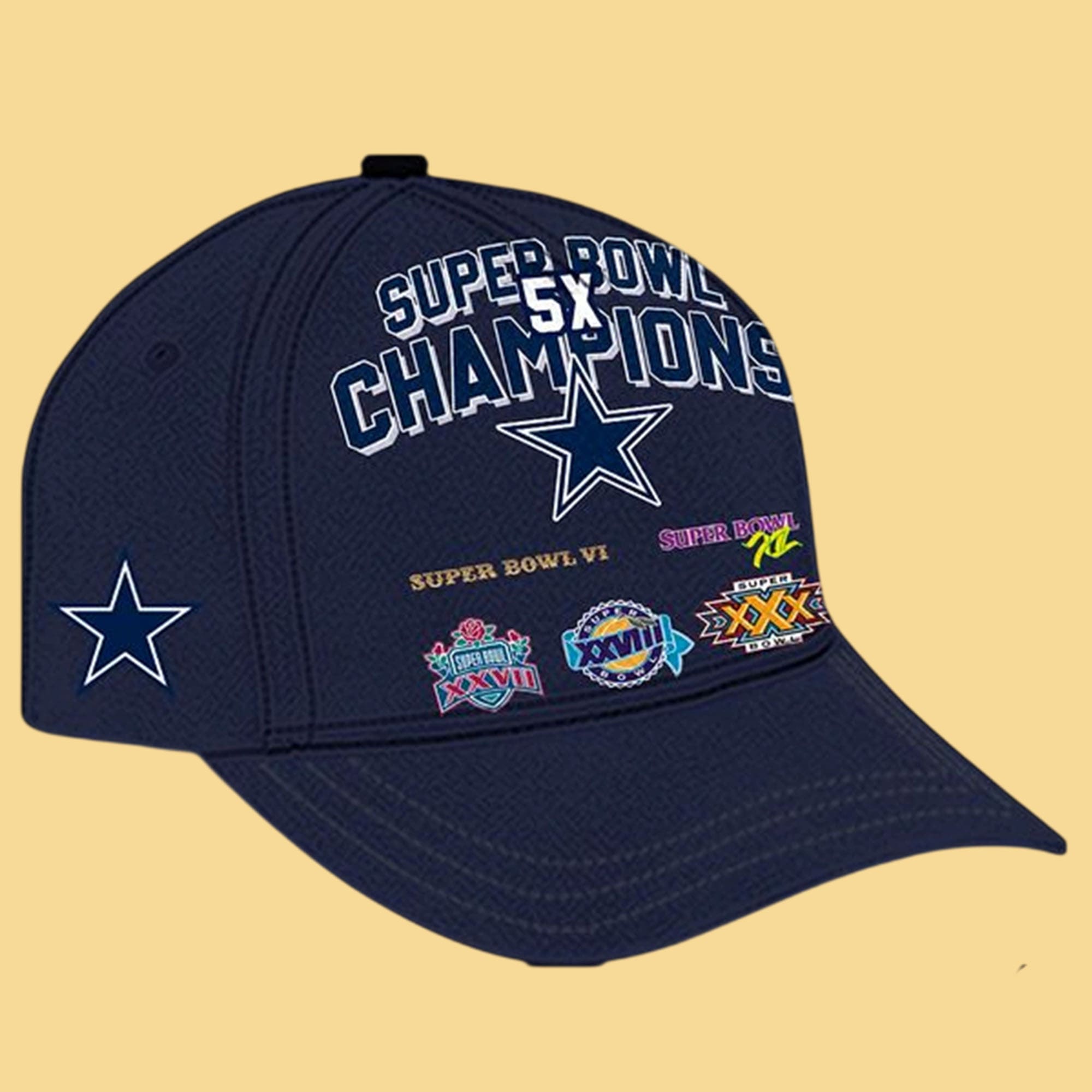 Cowboys 5x Super Bowl Champions Collection Hoodie Cowboys 5x Super Bowl Champions Collection Hoodie