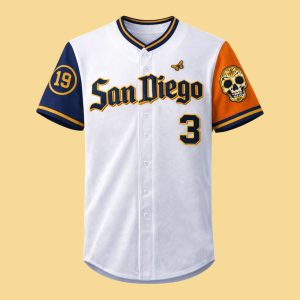 San Diego Padres City Connect Día De Los Muertos 1990 Jersey Version 2