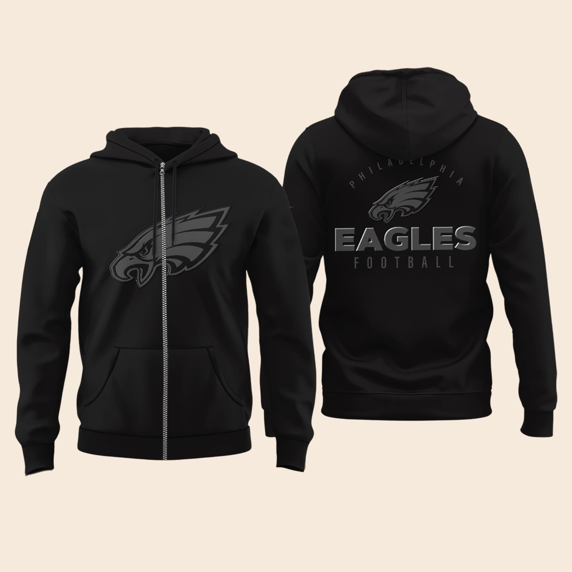 Eagles 2025 Back In Black Football Shirt Eagles 2025 Back In Black Football Shirt