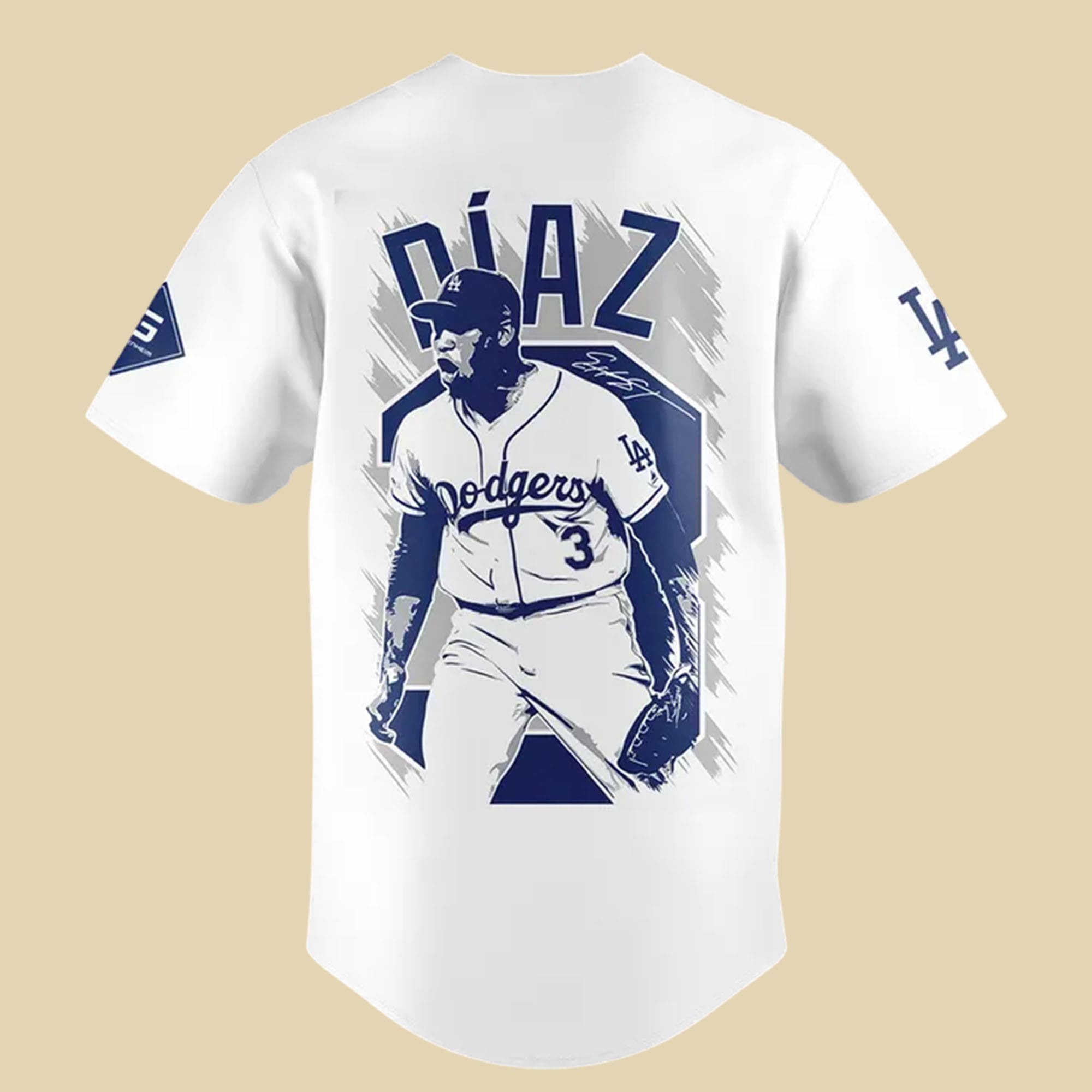 Edwin Díaz LA Dodgers 3 Graphic Jersey Edwin Díaz LA Dodgers 3 Graphic Jersey