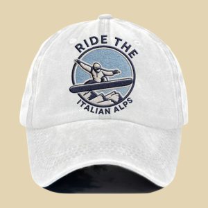 Snowboarding Ride The Italian Alps Hat 1