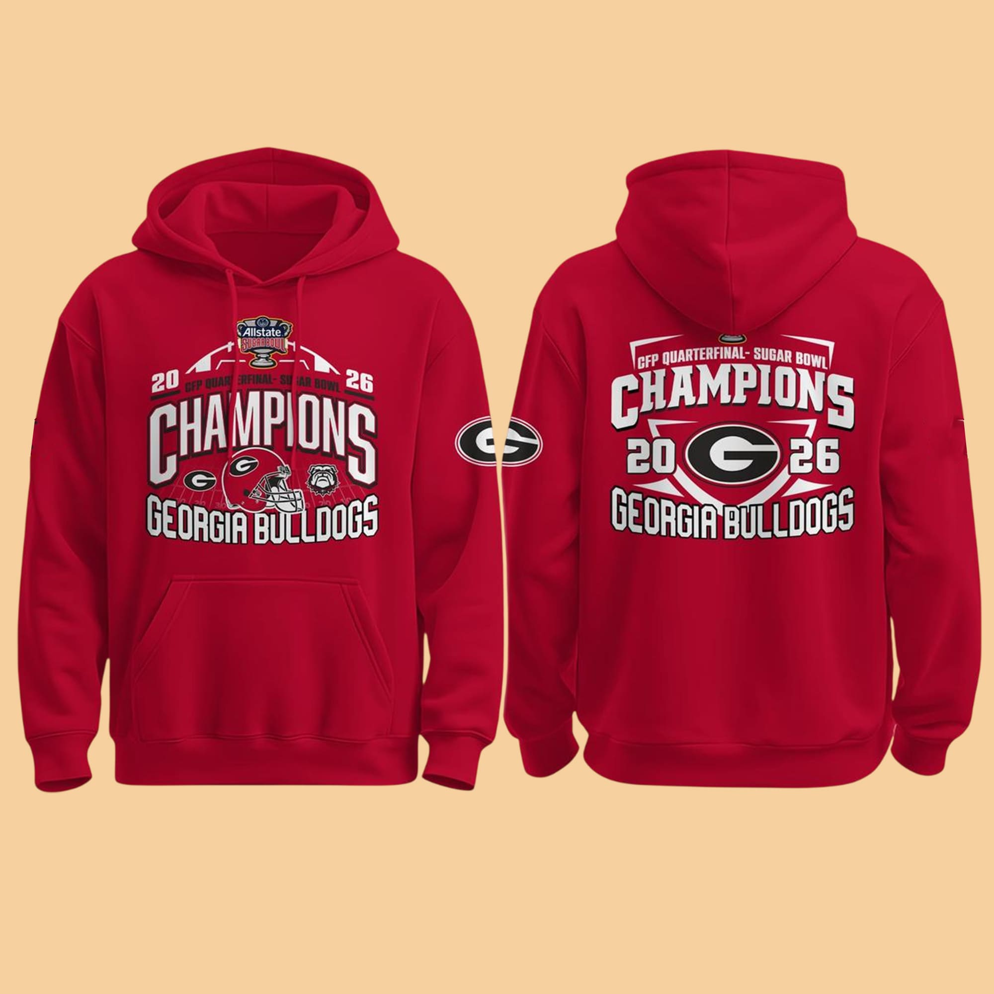 Georgia Bulldogs Sugar Bowl Champions 2026 Shirt Georgia Bulldogs Sugar Bowl Champions 2026 Shirt