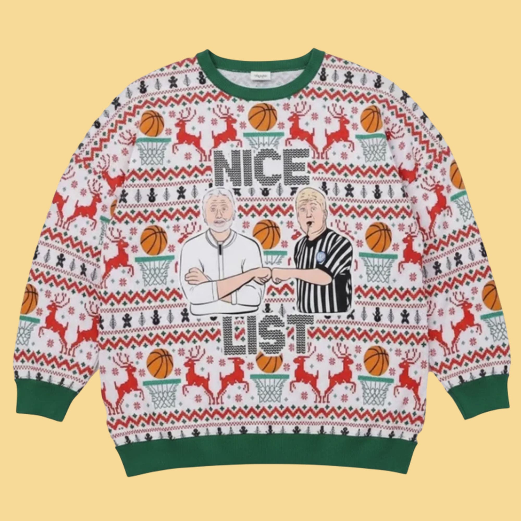 Greg Kampe Nice List Ugly Sweater Greg Kampe Nice List Ugly Sweater