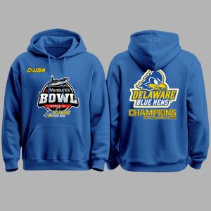 Delaware Blue Hens 68 Ventures Bowl Champions 2025 Hoodie 2 Delaware Blue Hens 68 Ventures Bowl Champions 2025 Hoodie 2