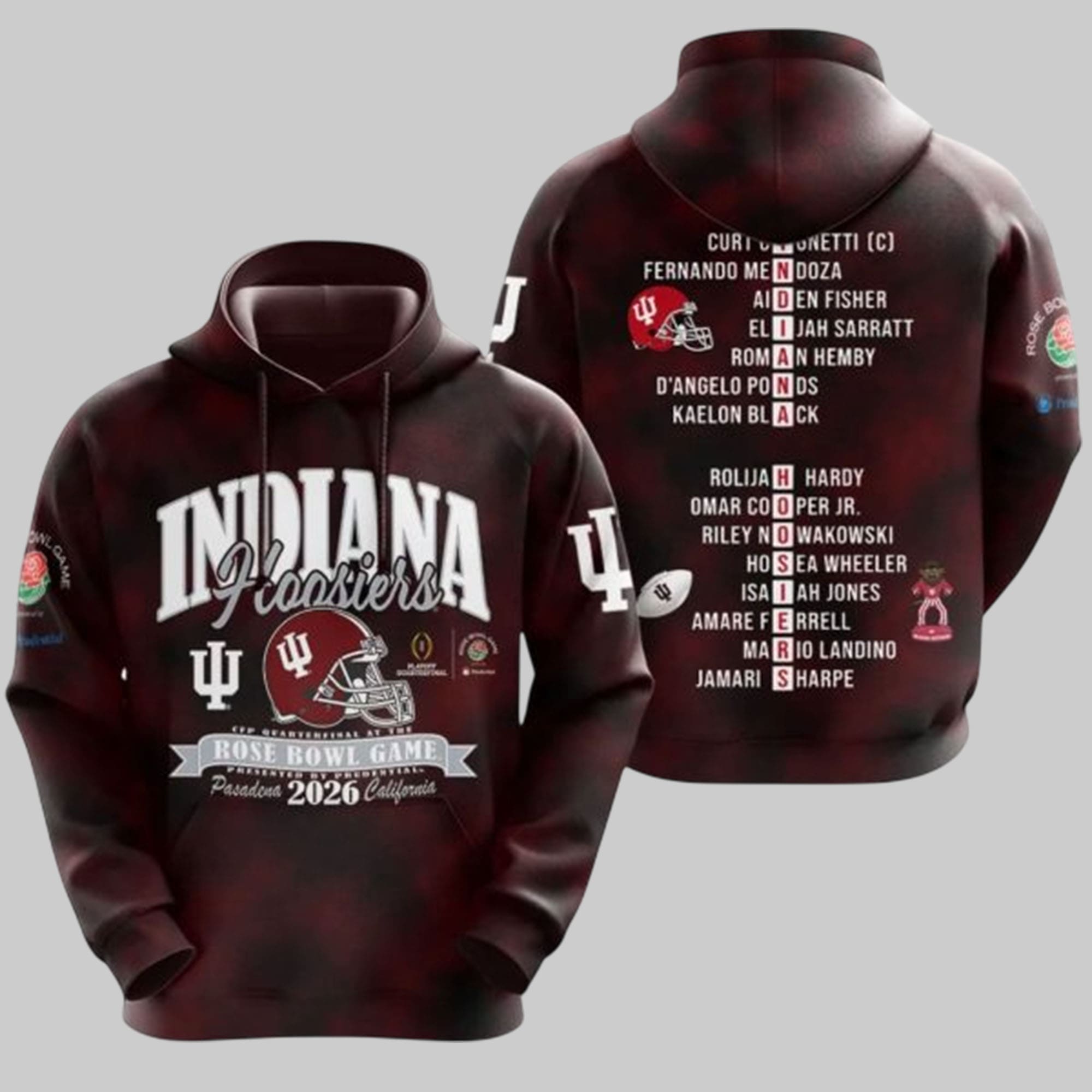 Indiana Football 2026 Rose Bowl Shirt Indiana Football 2026 Rose Bowl Shirt