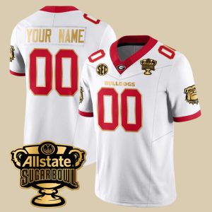 Georgia Bulldogs 2025 Sugar Bowl Custom Jersey 1 Georgia Bulldogs 2025 Sugar Bowl Custom Jersey 4
