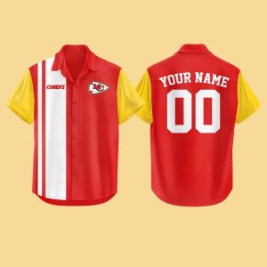 Kansas City Chiefs Bowling Stripe Hawaiian Shirt
