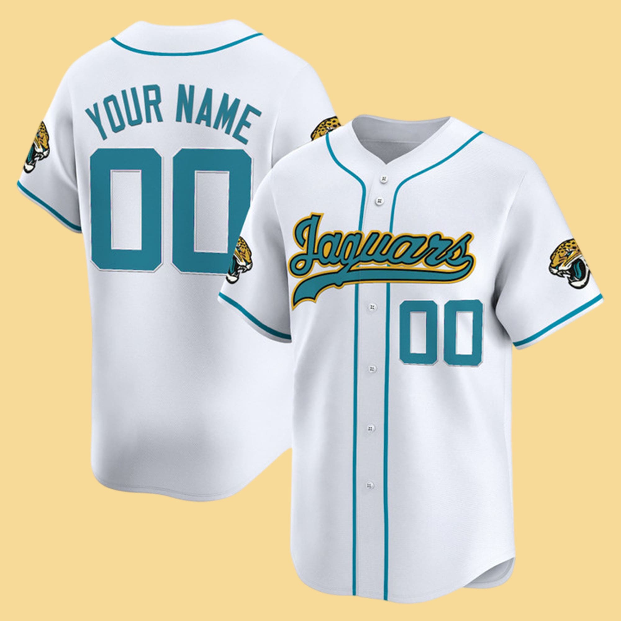 Jacksonville Jaguars 2025 Vapor Baseball Custom Jersey Jacksonville Jaguars 2025 Vapor Baseball Custom Jersey