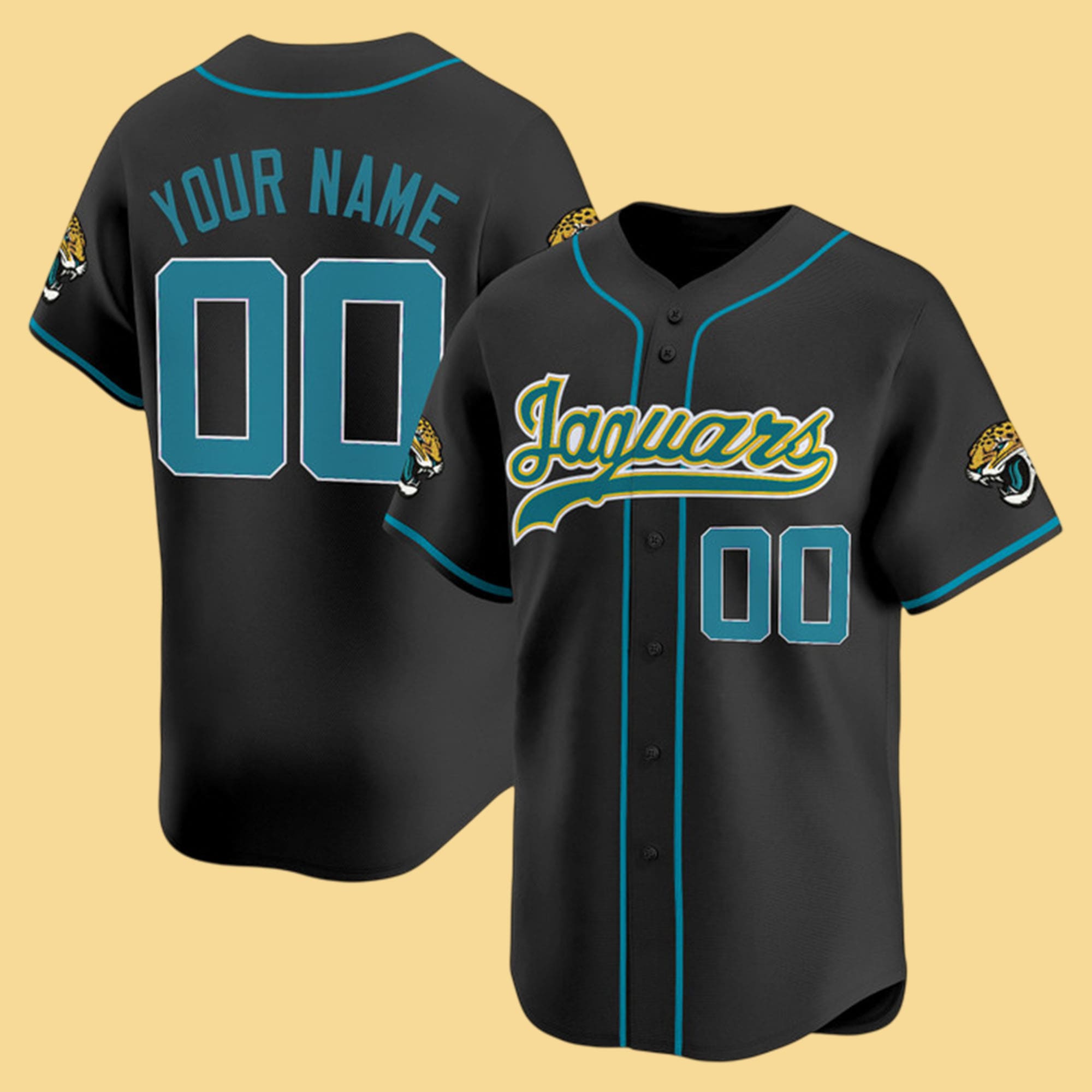 Jacksonville Jaguars 2025 Vapor Baseball Custom Jersey Jacksonville Jaguars 2025 Vapor Baseball Custom Jersey