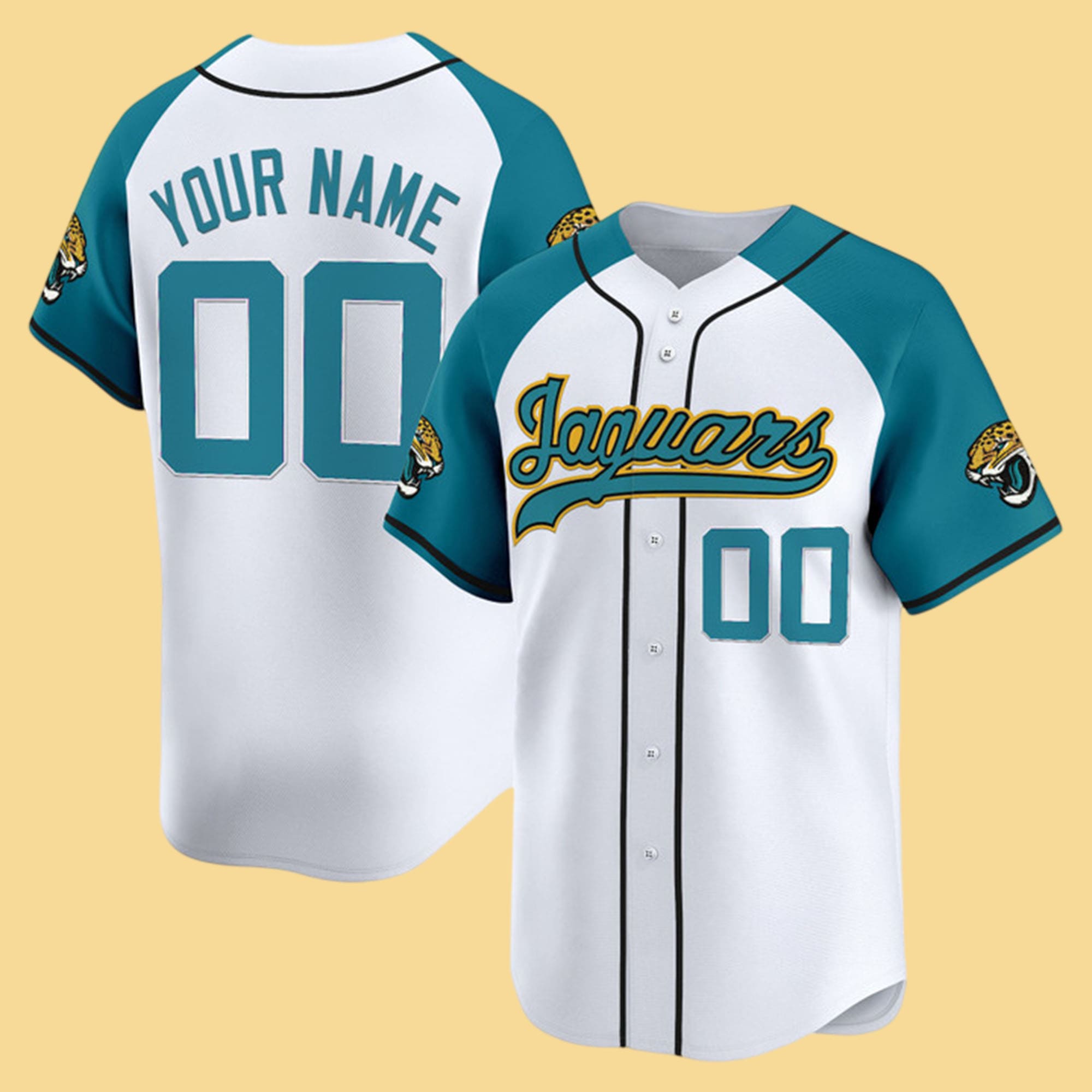 Jacksonville Jaguars 2025 Vapor Baseball Custom Jersey Jacksonville Jaguars 2025 Vapor Baseball Custom Jersey