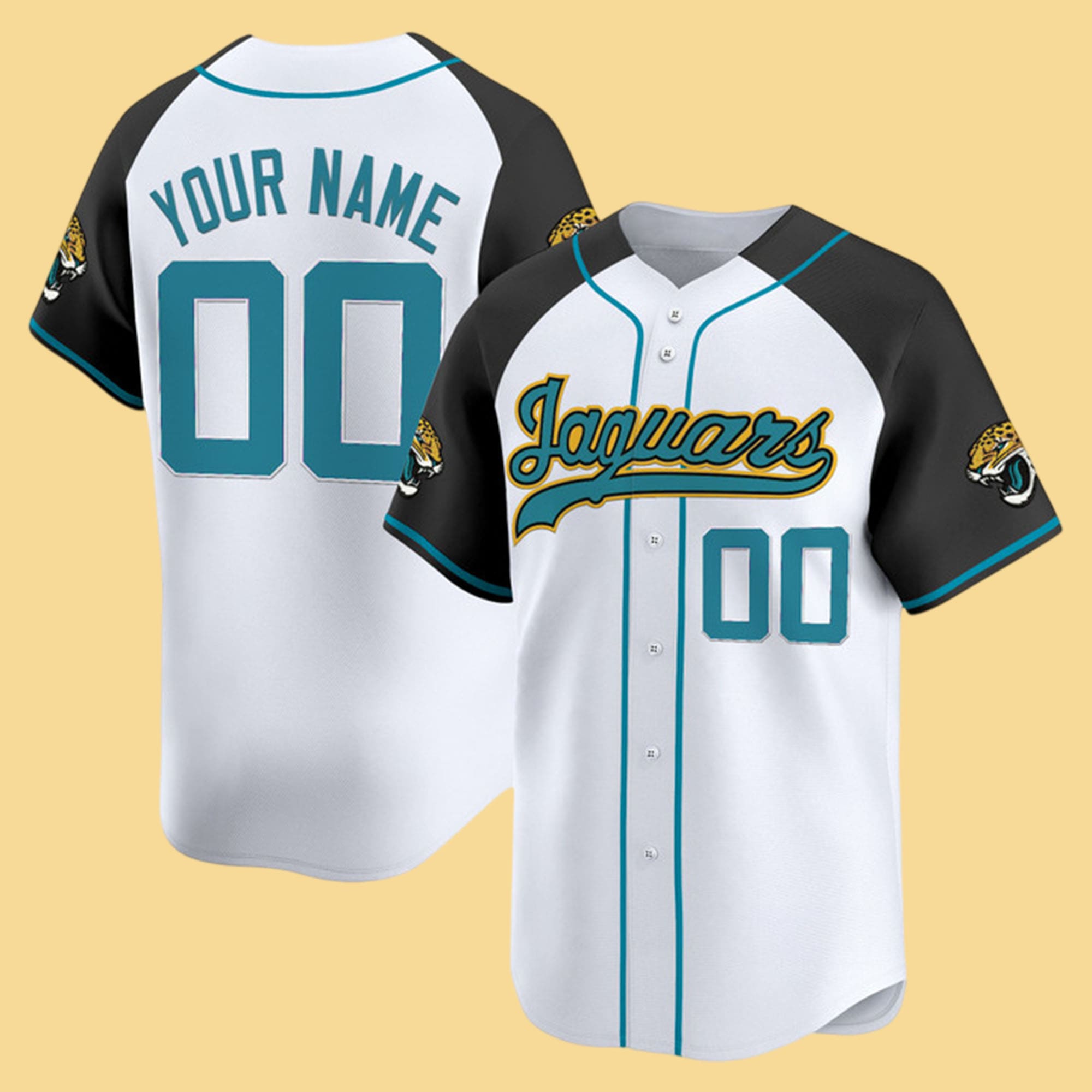 Jacksonville Jaguars 2025 Vapor Baseball Custom Jersey Jacksonville Jaguars 2025 Vapor Baseball Custom Jersey
