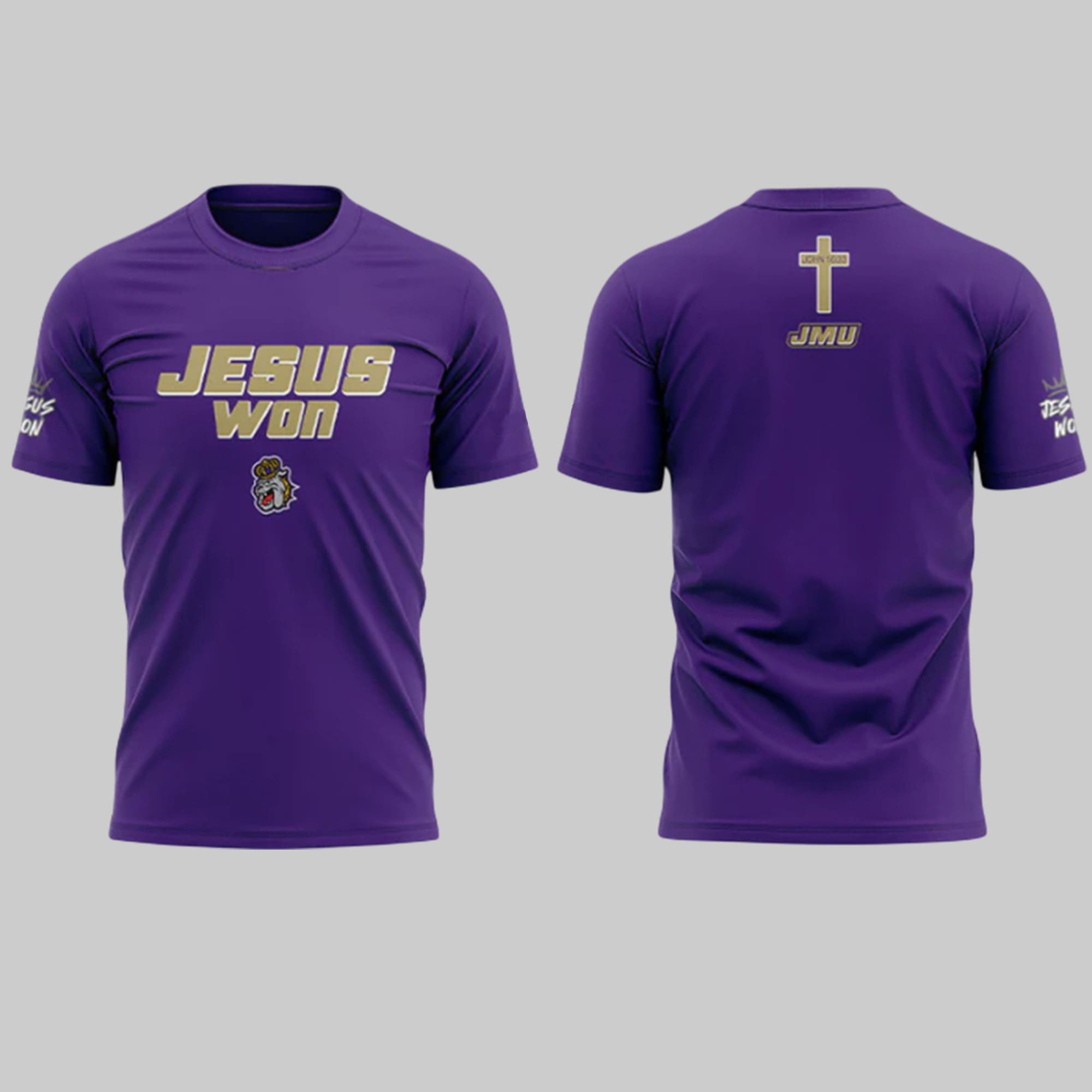 James Madison Dukes Football Jesus Won Shirt James Madison Dukes Football Jesus Won Shirt