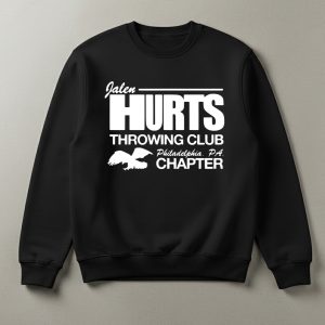 Jalen Hurts Throwing Club Philadelphia PA Chapter Shirt 1 Jalen Hurts Throwing Club Philadelphia PA Chapter Shirt 1