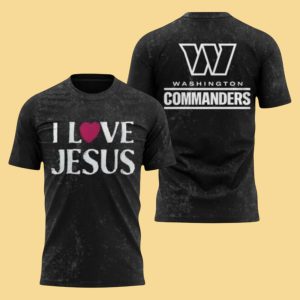 Washington Commanders I Love Jesus Hoodie