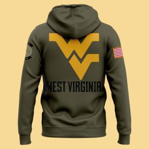 West Virginia Football Military Hoodie 1 West Virginia Football Military Hoodie 2