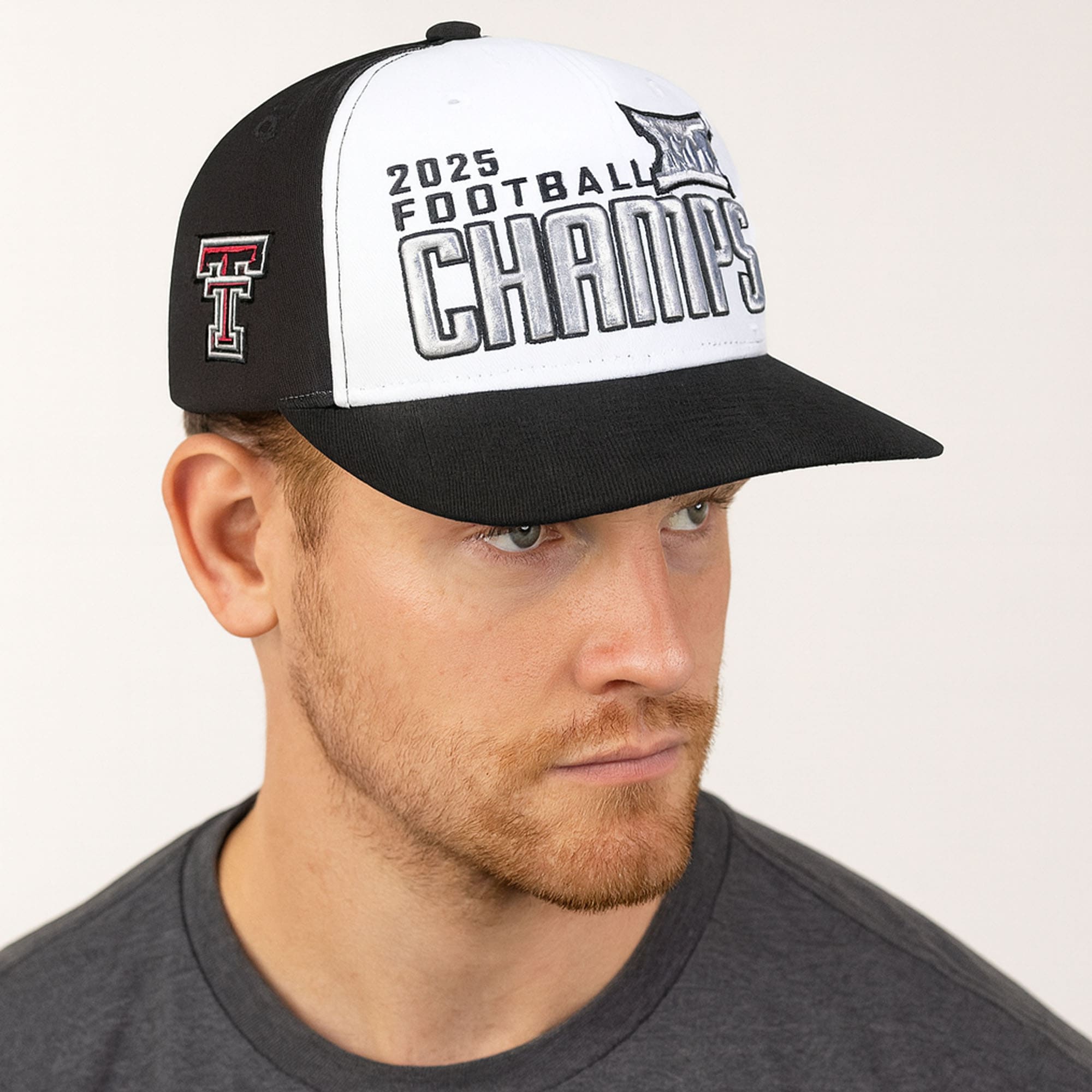 Red Raiders 2025 Big 12 Football Champions Hat Red Raiders 2025 Big 12 Football Champions Hat