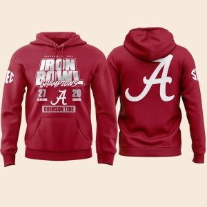 Alabama Crimson Tide Iron Bowl Champions 2025 Hoodie 3